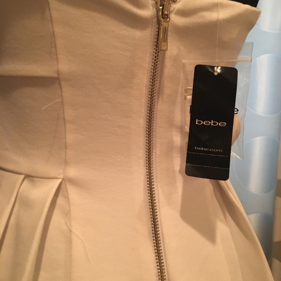 Ladies pointe peplum white top sz Small w straps - Picture 3 of 5